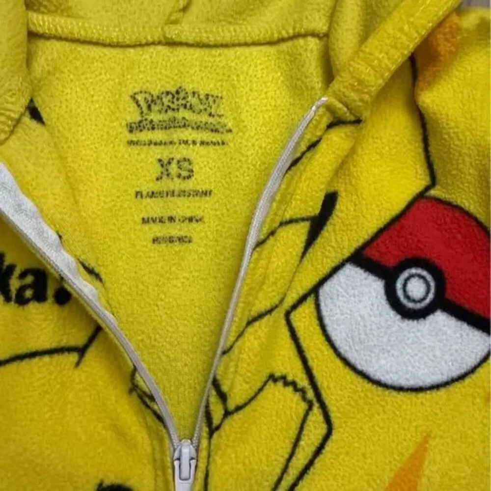 Pokémon Pikachu One-Piece Pajamas Size XS